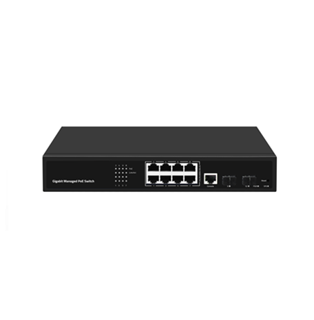 10-Port Gigabit L2 Managed POE Switch (KS-MPOE-G10F)