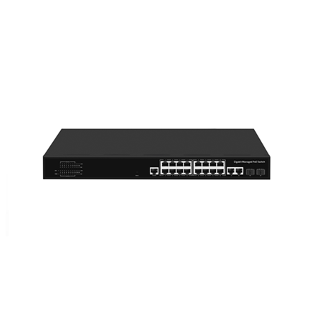 20-Port Gigabit L2 Managed POE Switch (KS-MPOE-G18F)